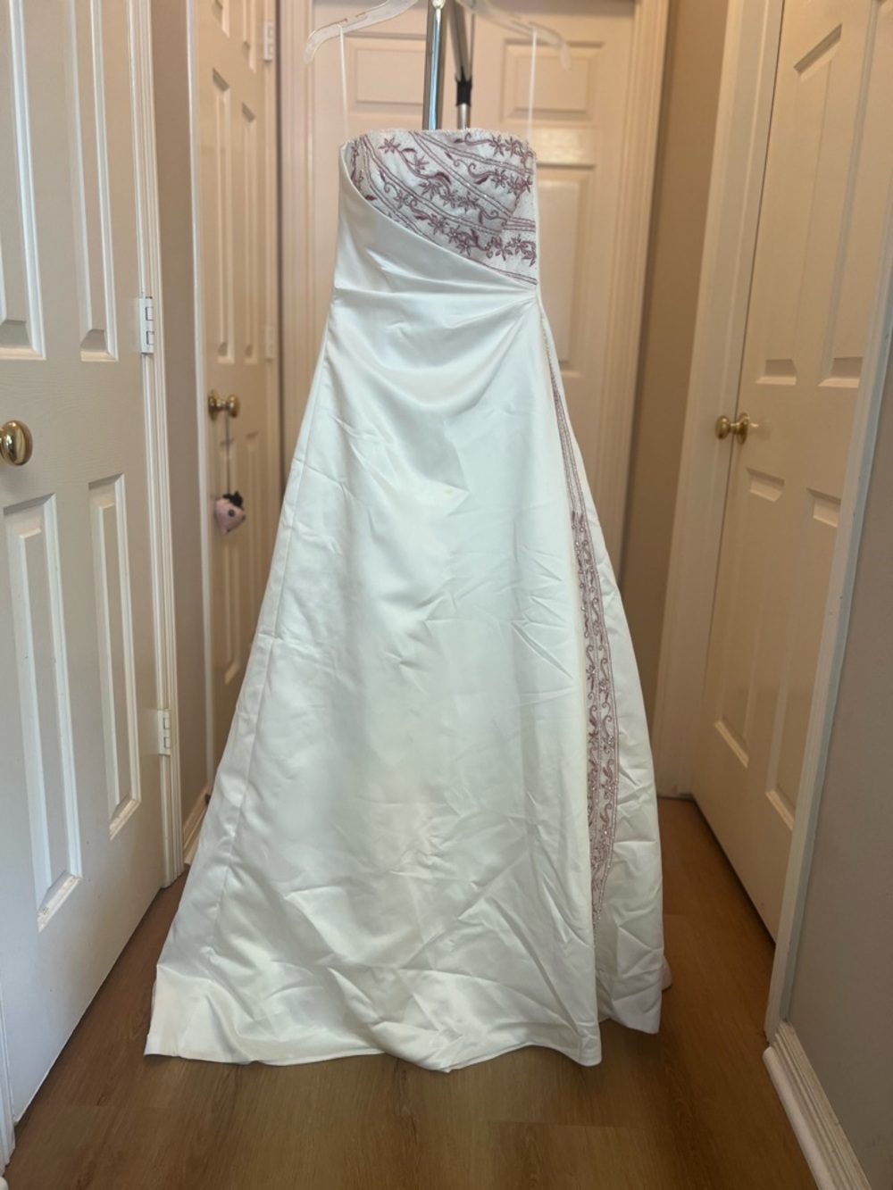 Strapless Ivory A-Line Gown (Prom, Graduation, Wedding Guest)